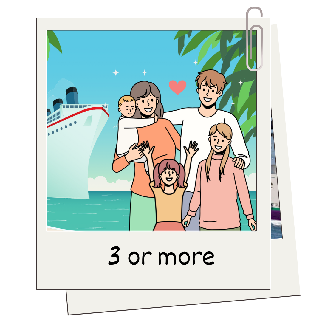 Large family cruise family